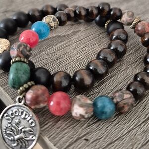 Scorpio/Zodiac Handcrafted Set With Natural Stones!